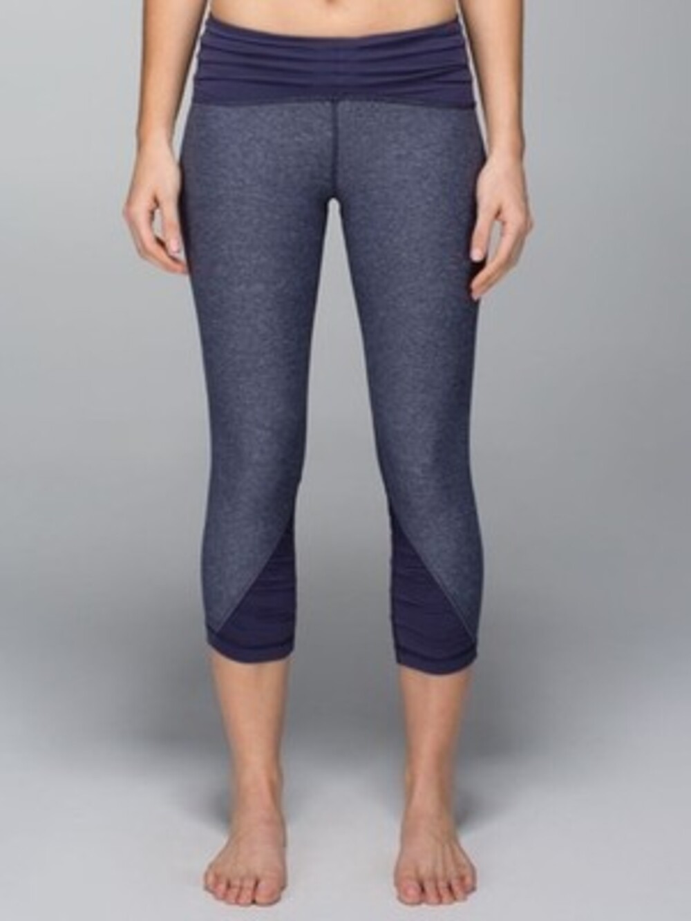 Lululemon Embrace CropHeathered Cadet Blue purple